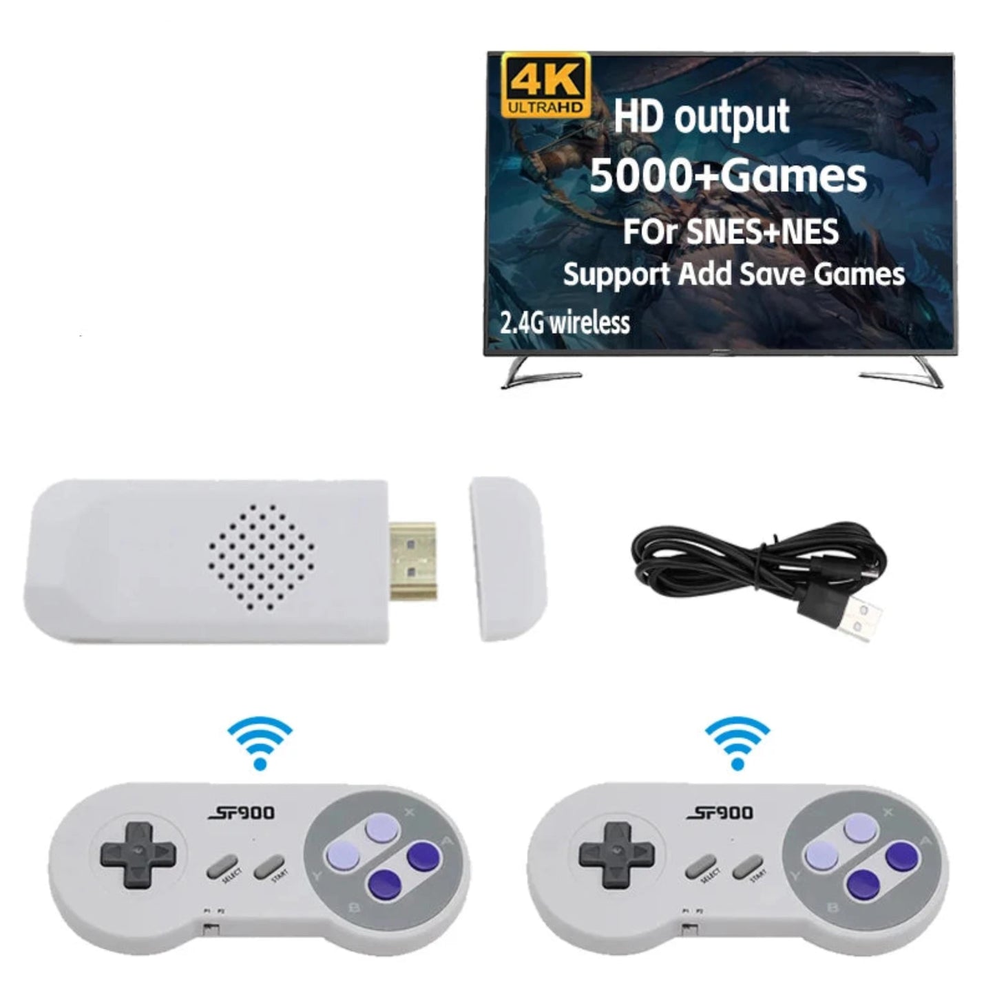 SNES 5000 Games HDMI TVGame